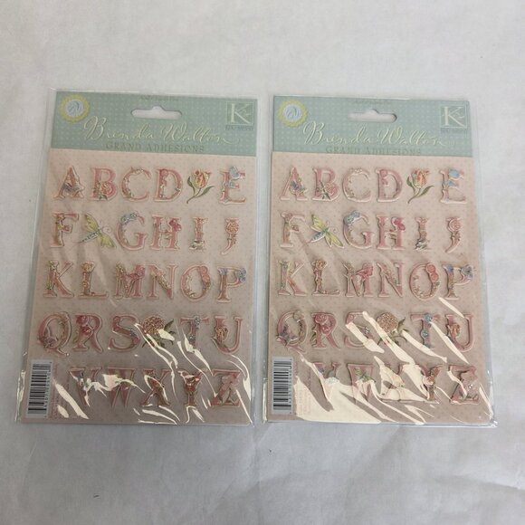 K & Co Scrapbook Kit By Brenda Walton 12x12 Chelsea Pink Glitter Floral Baby New - Picture 8 of 15